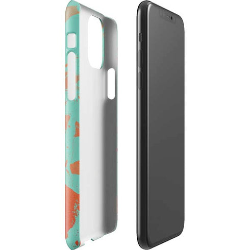 Turquoise and Orange Marble iPhone 11 Pro Max Lite Case