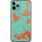 Turquoise and Orange Marble iPhone 11 Pro Skin