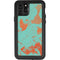 Turquoise and Orange Marble iPhone 11 Pro Waterproof Case