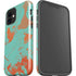 Turquoise and Orange Marble iPhone 12 Impact Case