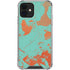 Turquoise and Orange Marble iPhone 12 Mini Clear Case