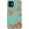 Turquoise and Orange Marble iPhone 12 Mini Lite Case