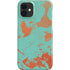 Turquoise and Orange Marble iPhone 12 Mini Lite Case
