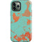 Turquoise and Orange Marble iPhone 12 Pro Max Impact Case