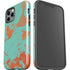 Turquoise and Orange Marble iPhone 12 Pro Max Impact Case