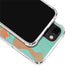 Turquoise and Orange Marble iPhone 13 Mini Clear Case
