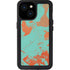 Turquoise and Orange Marble iPhone 13 Mini Waterproof Case