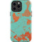 Turquoise and Orange Marble iPhone 13 Pro Max Impact Case