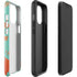 Turquoise and Orange Marble iPhone 13 Pro Max Impact Case