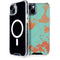 Turquoise and Orange Marble iPhone 15 Plus MagSafe Case
