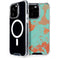 Turquoise and Orange Marble iPhone 15 Pro MagSafe Case