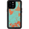Turquoise and Orange Marble iPhone 14 Pro Max Waterproof Case