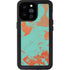 Turquoise and Orange Marble iPhone 14 Pro Max Waterproof Case