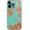Turquoise and Orange Marble iPhone 14 Pro Skin