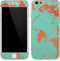 Turquoise and Orange Marble iPhone 6/6s Skin