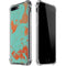Turquoise and Orange Marble iPhone 7/8 Plus Clear Case