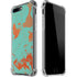 Turquoise and Orange Marble iPhone 7/8 Plus Clear Case