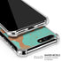 Turquoise and Orange Marble iPhone 7/8 Plus Clear Case