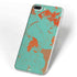Turquoise and Orange Marble iPhone 7 Plus Skin