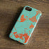 Turquoise and Orange Marble iPhone 7 Pro Case