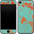 Turquoise and Orange Marble iPhone 7 Skin