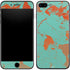 Turquoise and Orange Marble iPhone 8 Plus Skin