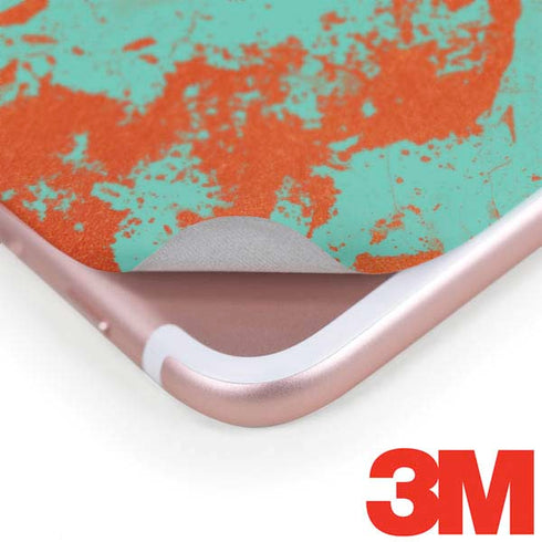 Turquoise and Orange Marble iPhone 8 Plus Skin