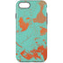 Turquoise and Orange Marble iPhone 8 Pro Case