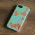 Turquoise and Orange Marble iPhone 8 Pro Case