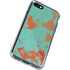 Turquoise and Orange Marble iPhone SE (2nd & 3rd Gen) Clear Case