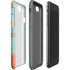 Turquoise and Orange Marble iPhone SE (2nd & 3rd Gen) Pro Case