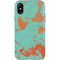 Turquoise and Orange Marble iPhone X Pro Case