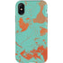 Turquoise and Orange Marble iPhone X Pro Case