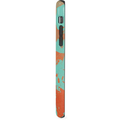 Turquoise and Orange Marble iPhone XR Pro Case