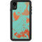 Turquoise and Orange Marble iPhone XR Waterproof Case