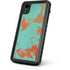 Turquoise and Orange Marble iPhone XR Waterproof Case