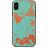 Turquoise and Orange Marble iPhone XS Skin