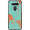 Turquoise and Orange Marble LG K51/Q51 Clear Case