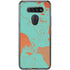 Turquoise and Orange Marble LG K51/Q51 Clear Case