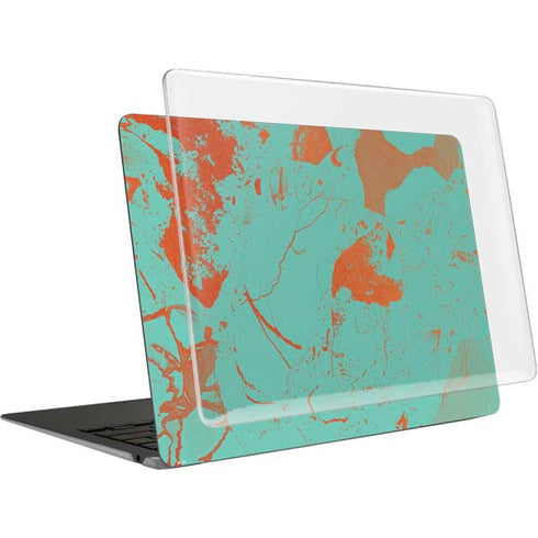 Turquoise and Orange Marble MacBook Air 13in M1 (2021) Case plus Skin