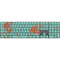 Turquoise and Orange Marble Magic Keyboard with Numeric Keypad Skin