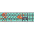 Turquoise and Orange Marble Magic Keyboard with Numeric Keypad Skin