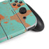 Turquoise and Orange Marble Nintendo Switch OLED (2021) Skin