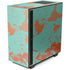 Turquoise and Orange Marble NZXT H510 Compact ATX Mid-Tower Case Skin