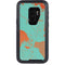 Turquoise and Orange Marble Otterbox Defender Galaxy Skin