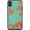 Turquoise and Orange Marble Otterbox Symmetry iPhone Skin