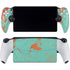 Turquoise and Orange Marble PlayStation Portal Remote Player Skin