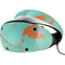 Turquoise and Orange Marble PlayStation VR2 Skin