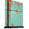 Turquoise and Orange Marble PS4 Console Skin