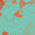 Turquoise and Orange Marble PS4 Pro/Slim Controller Skin